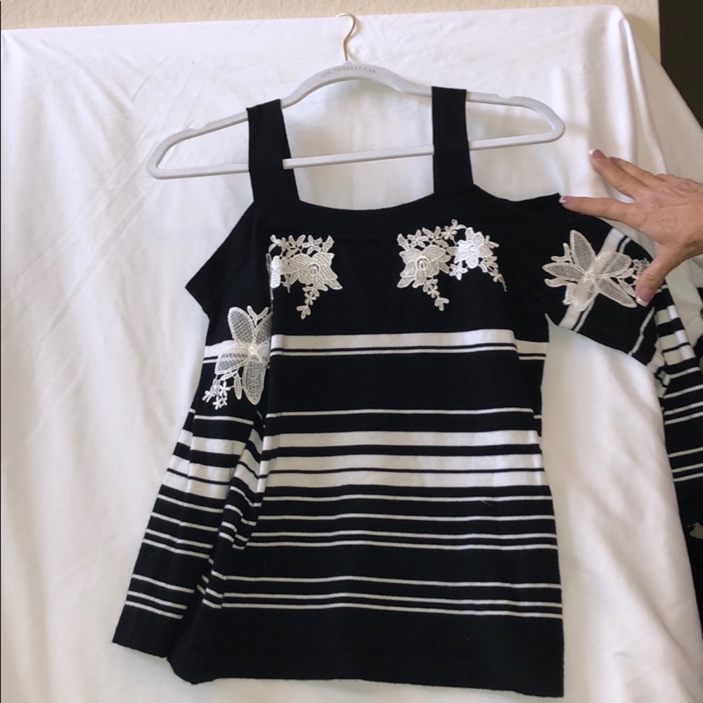 INC striped sweater